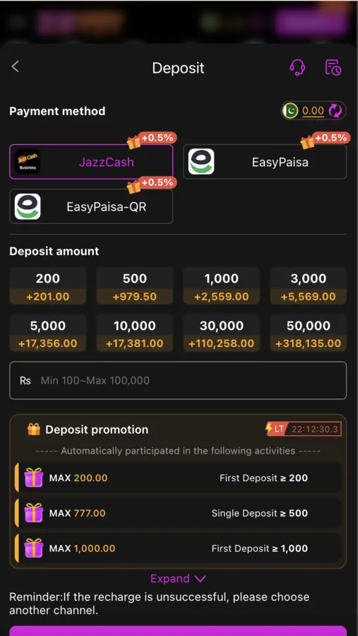 ZS777 Deposit