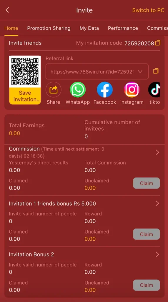 788win promotion and bonuses