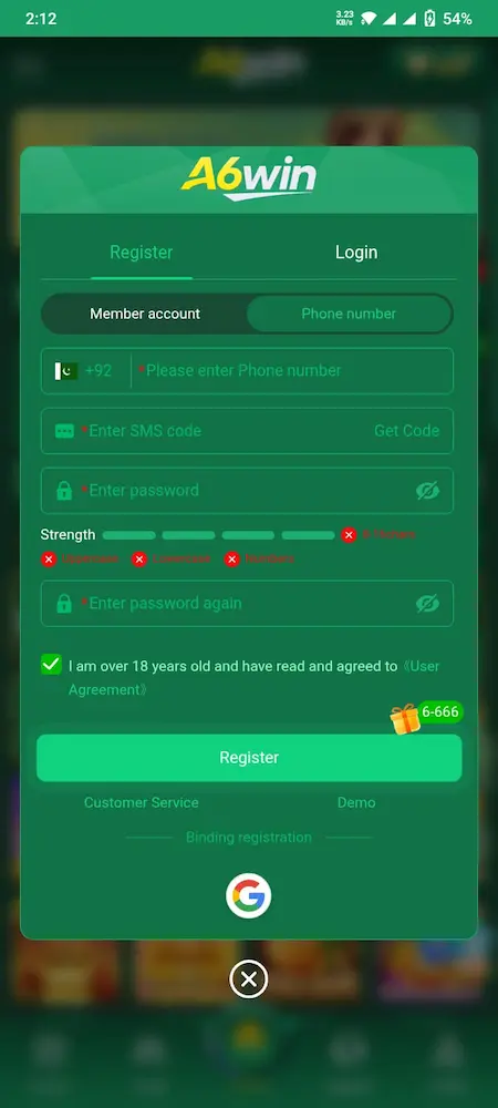A6win online Game